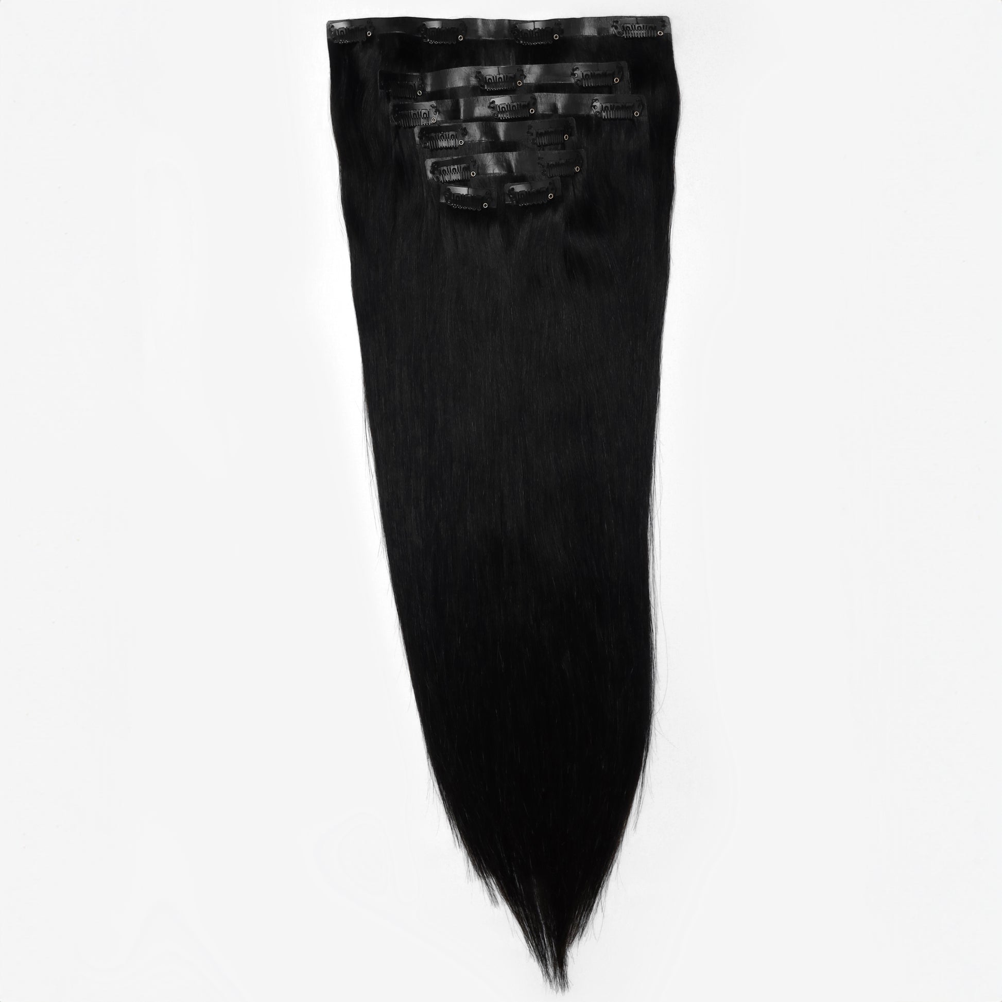 NB Hair Extension Clip In #1B – 100% Human Hair